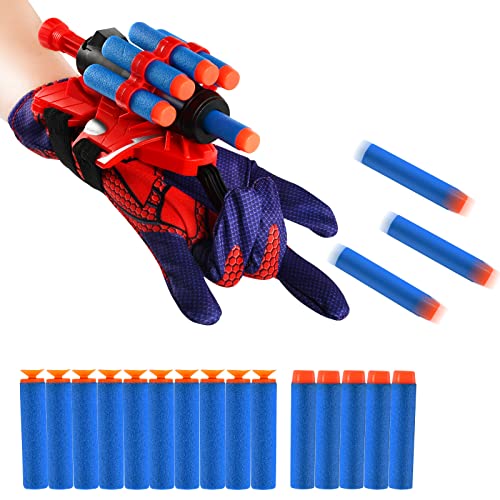 Spiderman Launcher Glove, Launcher Spiderman, Guanti Da Lancio Spiderman, Hero Launcher Giocattoli Da Polso Set Guanti Cosplay In Plastica Per Bambini