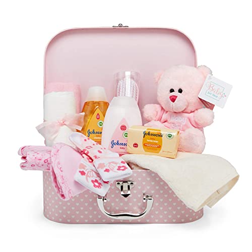 Baby Box Shop Set Regalo Neonata Femmina - 14 Set Neonato, Bagnetto - Rosa