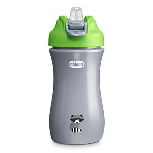 Chicco Pop-Up Cup, Bicchiere Antigoccia Per Bambini, Pratica Apertura, Beccuccio In Silicone, Chiusura Ermetica, Facile Da Trasportare, Bicchiere Per