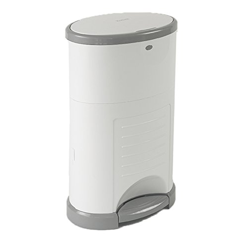 Korbell - Maxi - Pattumiera Per Pannolini - Bianco - Economico - Ecologico - Pedale A Pedale - Capacità Di 60 Strati 26L - 60 Strati