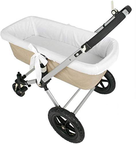 Babyline Fucabla - Custodia Per Navicella Ipoallergenica E Morbida, Traspirante, Copricuco, Rivestimento Interno 100% Fabbricazione Spagnola (Blanca P
