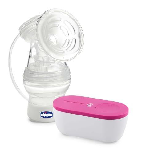 Chicco Tiralatte Elettrico Portatile, Compatto E Leggero, Estrazione Efficace Naturale Con 5 Livelli Di Intensità, Delicato Ed Ergonomico, Tettarella