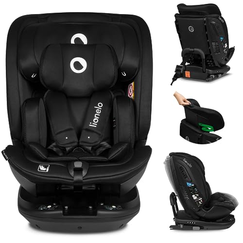 Lionelo Bastiaan Rwf Seggiolino Auto Per Bambini E Neonati 0-36 Kg Rotante 360° Isofix Certificato I-Size R129 L'Ultimo Standard, Montaggio Avanti E R