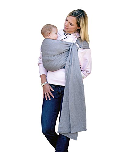 Amazonas Az-5060237 Ring Sling Grigio 180 X 70 Cm - Marsupio A Fascia Con Anelli - 600 G