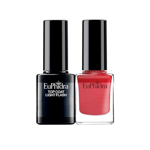 Euphidra Smalto Semipermanente + Top Coat Light Flash Sp04, 10Ml