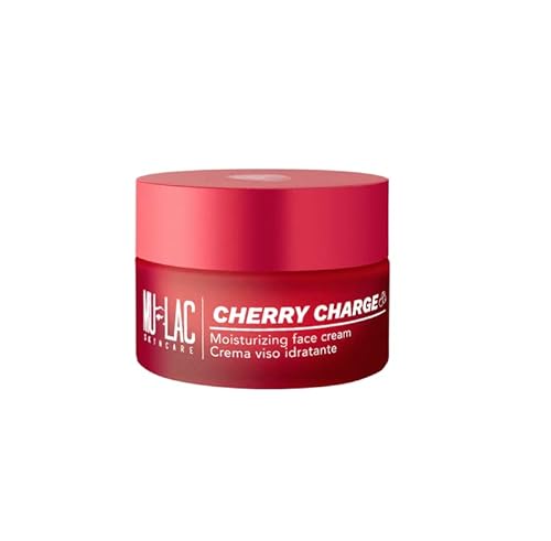 Mulac Cosmetics Cherry Charge Crema Viso Idratante Nutriente Riequilibrante Con Cherry-Aquaporin 50 Ml Vegan