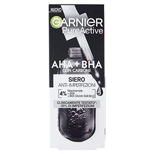 Garnier Pureactive Siero Anti-Imperfezioni, Aha + Bha, 30Ml