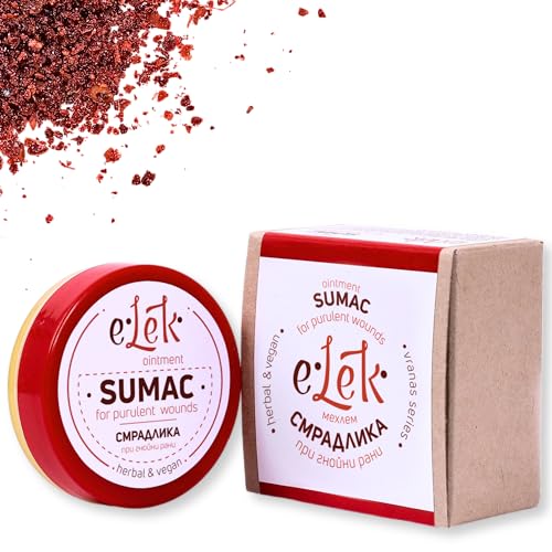 Elek Unguento Biologico Sommacco 20 Ml – Anti Acne E Brufoli – Protegge La Pelle In Inverno – Crema Naturale Con Cera D'Api, Olio Di Tea Tree, Olio D'