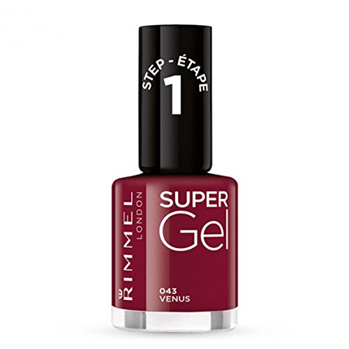 Rimmel London Smalto Unghie Super Gel - Nail Polish Effetto Gel A Lunga Durata - 043 Venus - 12 Ml