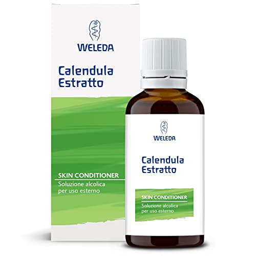 Weleda Calendula Estratto, Soluzione Alcolica Per Uso Esterno Dall'Azione Emolliente, Lenitiva E Rinfrescante, Per Favorire La Fisiologica Funzionalit