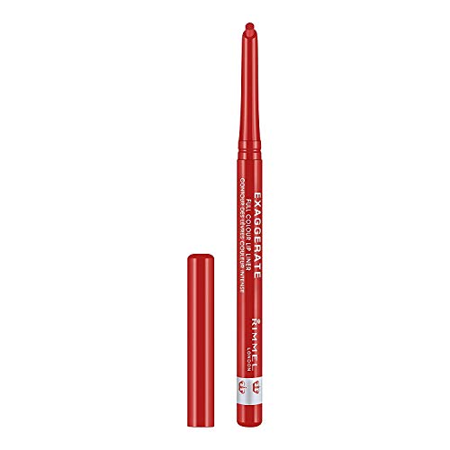 Rimmel London Matita Labbra Automatica Exaggerate, Lunga Durata. Tratto Preciso E Colore Intenso, 104 Call Me Crazy Now, 0.25 G