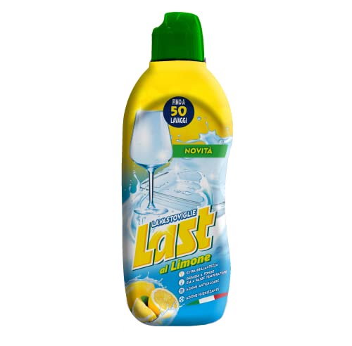 Last Al Limone, Gel Lavastoviglie Al Limone, Sgrassa A Fondo Già A Basse Temperature, Extra Brillantezza, Azione Igienizzante E Anticalcare - Fino A 5