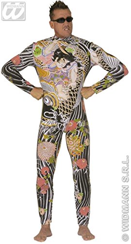 Full Corpo Jumpsuit Costume Tattoo, "Yakuza". " Dimensioni: L "