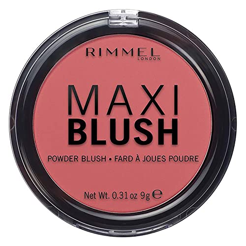Rimmel London Fard In Polvere Maxi Blush, Powder Blush Rosa A Lunga Durata, Formato Maxi, 003 Wild Card, 9 G