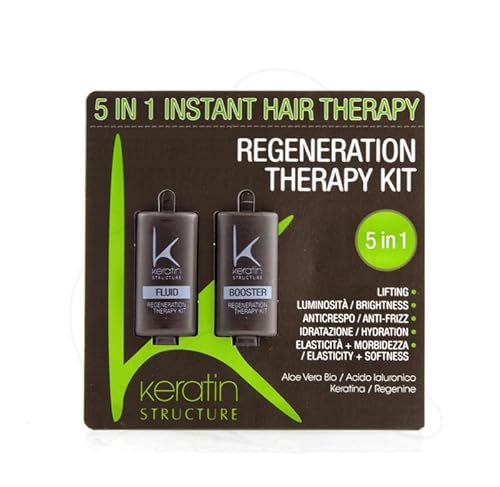 Kit Rigenerante Alla Keratina E Acido Ialuronico Booster + Fluid 10+10Ml - Edelstein