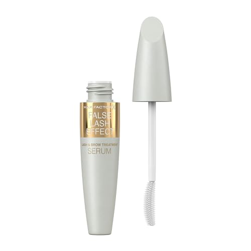 Max Factor, False Lash Effect Serum, Siero Per Ciglia E Sopracciglia Allungante Con Estratto Di Bambù, Biotina E Olio Di Ricino, Formula Vegana, 13Ml