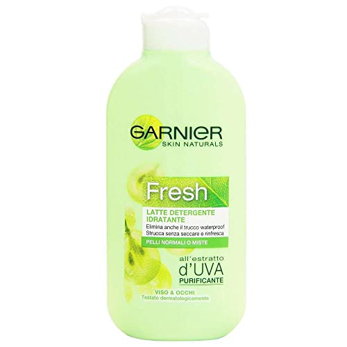 6 X Garnier Skin Naturals Fresh Latte Viso Detergente Idratante 200 Ml
