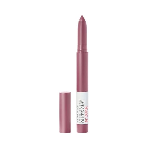 Maybelline New York Rossetto Matita Superstay Ink Crayon, Colore Matte A Lunga Tenuta, Stay Exceptional (25),