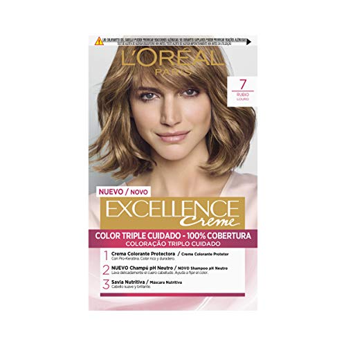 L'Oreal Tintura Per Capelli, Excellence Creme, 200 Gr, 7 Rubio