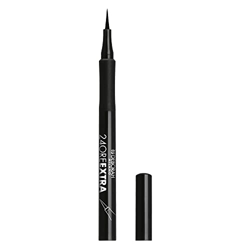 Deborah Milano - Eyeliner 24 Ore Extra, Penna Per Eyeliner Waterproof A Lunga Tenuta E No Transfer, Dona Un Finish Preciso E Intenso Agli Occhi, Nero,