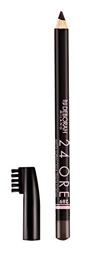 Deborah Milano - 24 Ore Matita Sopracciglia, 289 Brunette, Matita Con Scovolino A Lunga Tenuta, Dona Un Finish Naturale E Definito, 1.2 Gr