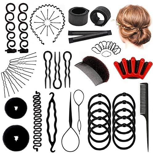 Jingxinxin Hair Styling Set, Mix Capelli Clip Tool Accessori, Braiding Accessorio Pins Kit, Hairstyle Twist Tools, Ballett Bun Maker,Per Fai Da Te Don