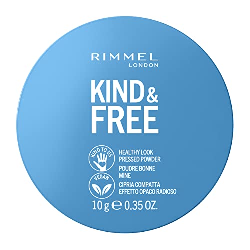 Rimmel London, Cipria Compatta Idratante Kind & Free, Con Aloe Vera E Tapioca, Senza Talco, Cruelty-Free E Vegano, Tonalità 40 Tan, 10 G
