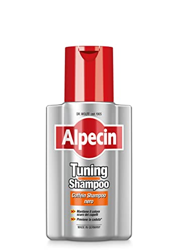 Alpecin Tuning Caffeine Shampoo 200 Ml | Trattamento Che Preserva Il Colore Scuro Dei Capelli E Ne Favorisce La Naturale Crescita, Per Uomo