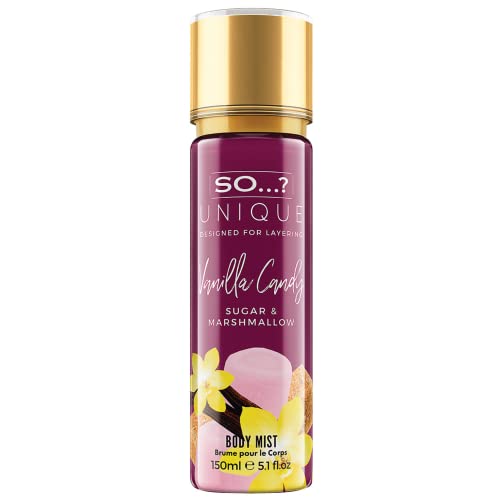 So…? Unique Womens Vegan Vanilla Candy Body Mist Fragrance Spray 150Ml