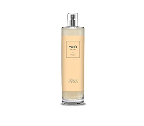 Muha' | Spray Profumatore Per Ambienti, Fragranza Vaniglia E Ambra Pura, Formato Da 100 Ml