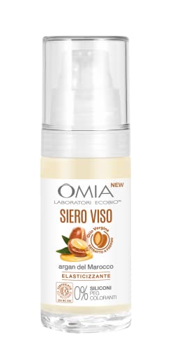 Omia, Siero Viso Idratante Con Argan Del Marocco, Trattamento Viso Nutriente Ed Elasticizzante Per Il Viso E Il Contorno Occhi, Ideale Come Base Trucc