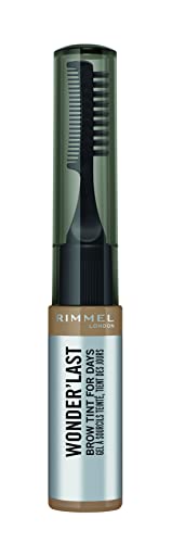 Rimmel London Tinta Sopracciglia Wonder'Last, Applicatore Massima Precisione Con Punta Sottile, A Lunga Durata Fino 2 Giorni, Riempie E Definisce Le S