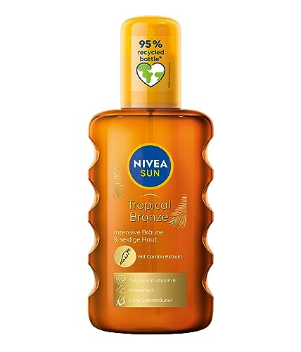 Nivea Sun Carotene Spray Olio Solare, 200 Ml