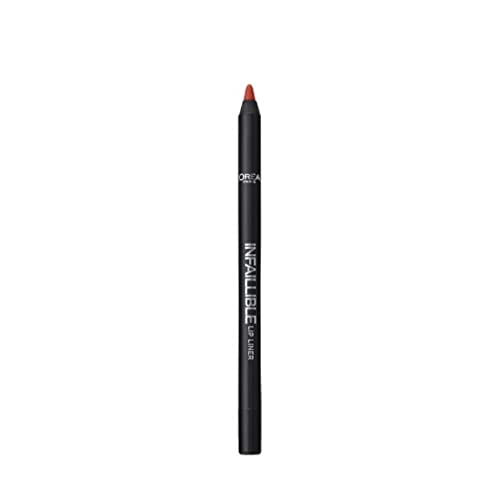 L'Oréal Paris Infallibile Lip Liner Matita Labbra A Lunga Tenuta, 105 Red Fiction