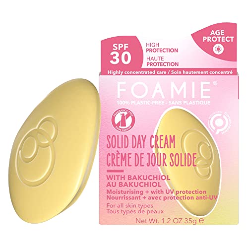 Foamie Crema Viso Antirughe Solida - Crema Idratante Viso Con Protezione Solare Spf 30 - Crema Viso Antirughe E Crema Contorno Occhi Antirughe Con Bak