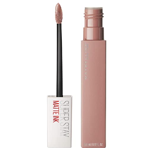 Maybelline New York Rossetto Matte Superstay Matte Ink, Tinta Labbra A Lunga Tenuta, Colore Intenso E Vibrante, No Transfer, Loyalist (05), 5 Ml