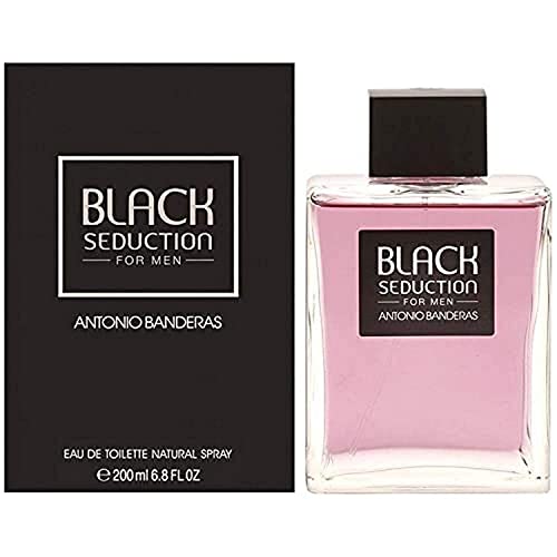 Antonio Banderas Perfumes - Black Seduction - Eau De Toilette Spray Per Uomini, Fragranza D'Ambra Legnosa - 200 Ml