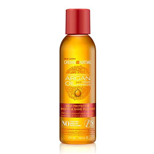 Creme Of Nature, Argan, Heat Protector, Cagnante All'Olio Di Argan Del Marocco, Protegge Il Capello Contro Il Calore, Per Capelli Ricchiti Crepus, Sen