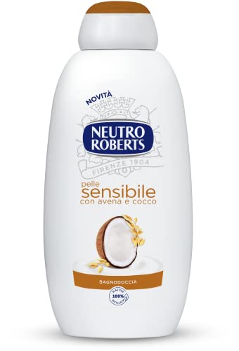 Neutro Roberts Bagnoschiuma Corpo Sensibile Con Avena E Cocco, Ideale Per Pelli Sensibili, Ingredienti Di Origine Naturale, Senza Sapone, Dermatologic