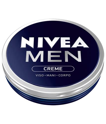 Nivea Men Creme Crema Idratante Uomo Da 75 Ml, Crema Multiuso Per Corpo, Mani E Viso A Rapido Assorbimento, Crema Idratante Appositamente Studiata Per