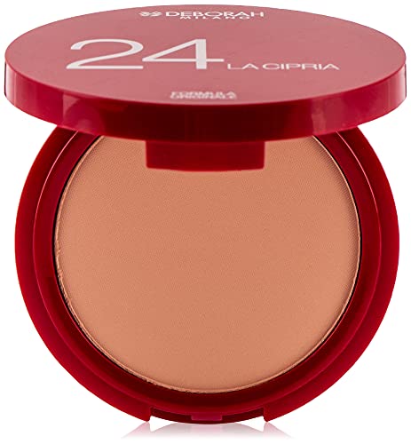 Deborah Milano - La Cipria Compatta, 24 Light Rose, Effetto Matte, Levigante E Illuminante, Prolunga La Durata Del Fondotinta E Fissa Il Makeup, Dona