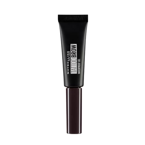 Maybelline New York Gel Sopracciglia Tattoo Brow, Waterproof, A Lunga Tenuta, Black (08), 5 G