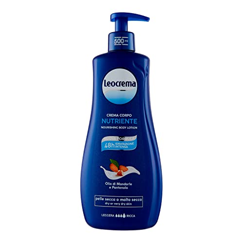 Leocrema Crema Corpo Nutriente, Idratazione Per 48H, Olio Di Mandorle E Pantenolo, 500Ml