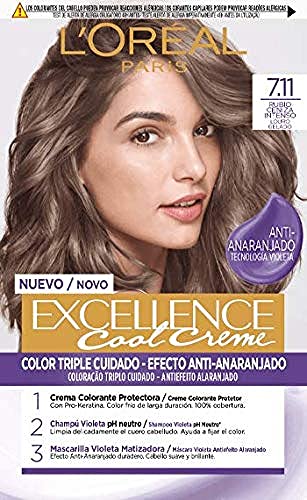 L´Oréal Paris Excellence Cool Creme Tinte Permanente - Tono 7.11 Rubio Ceniza Intenso