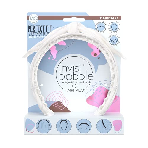Invisbobble Fasce Per Capelli Donna Bianca E Azzurra Hairhalo I Fascia Per Capelli Donna E Uomo I Headband En Edizione Limitata I Adattabile