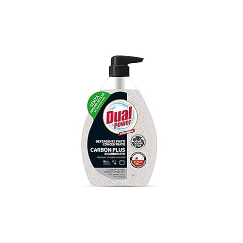 Dual Power Detergente Piatti Concentrato Carbon Plus Bicarbonato 600 Ml