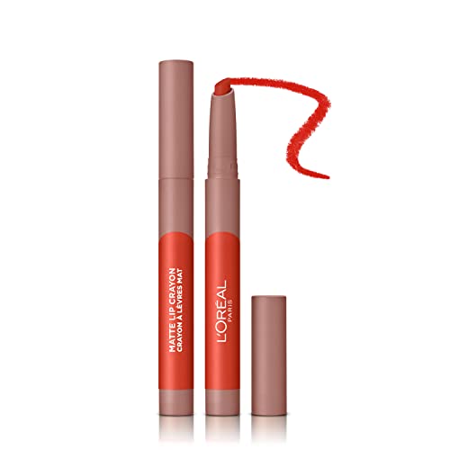 L'Oréal Paris Infallible Very Matte Lip Crayon, Rossetto Effetto Opaco, Colore: Caramel Rebel (110)