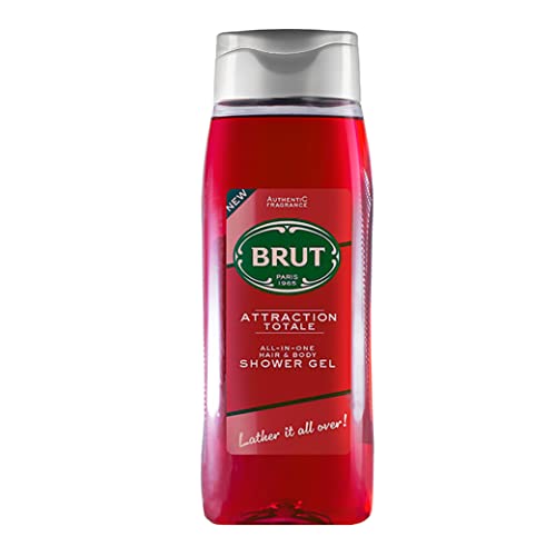 Brut Attraction Totale All-In-One Hair E Body Shower Gel Bagno Doccia 500Ml