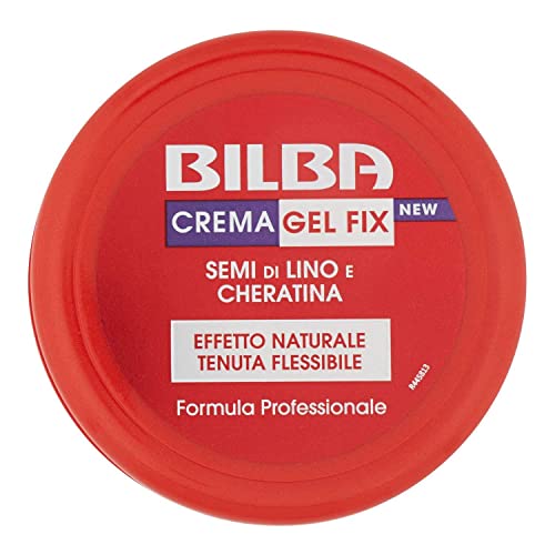 Bilba Cera Con Semi Di Lino E Cheratina, Cera Fix Modellante A Tenuta Flessibile, Formula Professionale, Dona Volume E Lucentezza, Ottima Per Fissare