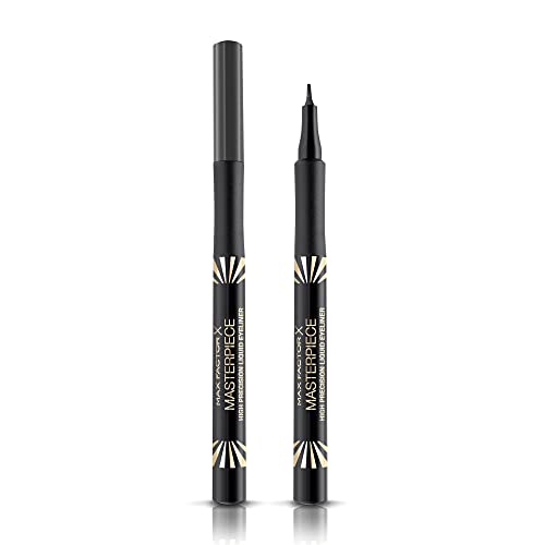 Max Factor Eyeliner Penna Masterpiece High Precision, Punta A Spatola Per Tratto Spesso E Sottile, 15 Charcoal, 1 G